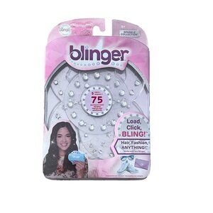 Blinger Refill 5 Discs 75 Adhesive Gems Sparkle Collection Clear Heart/S